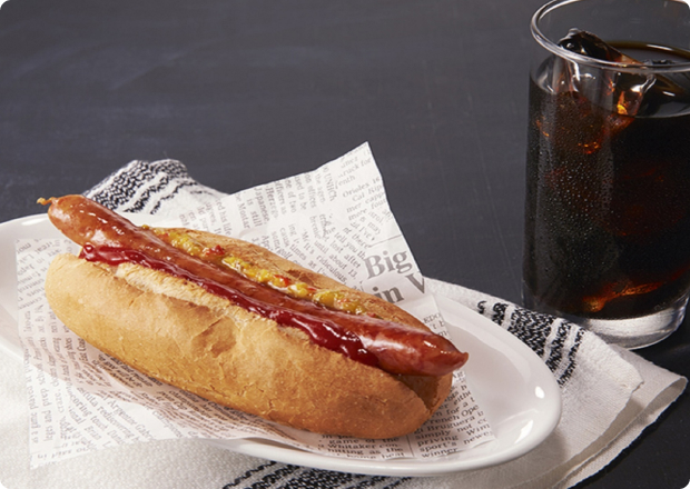 ホットドック+下記のドリンク