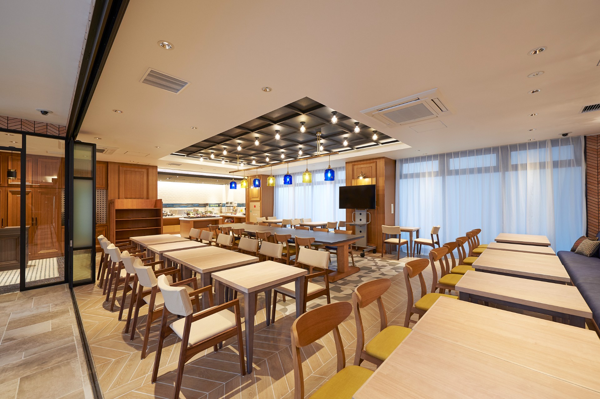 朝食会場