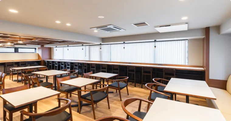 朝食会場