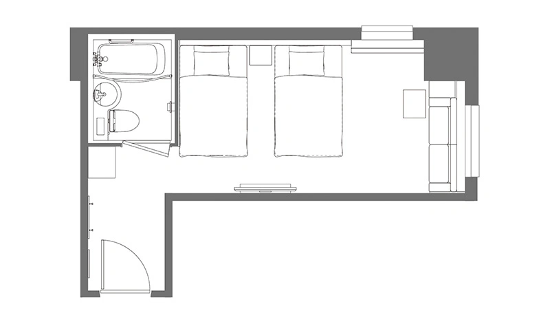 スーペリアツインの間取り