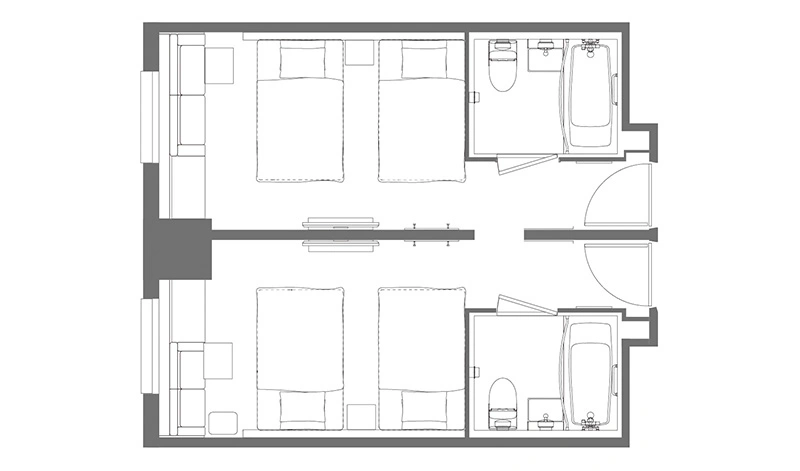 コネクティングの間取り