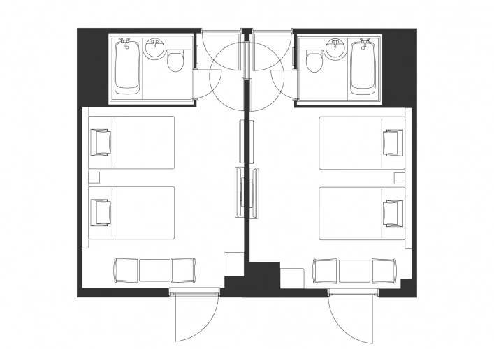 コネクティングの間取り
