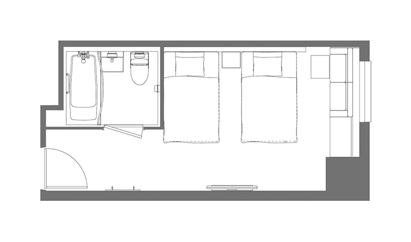 スタンダードツインの間取り